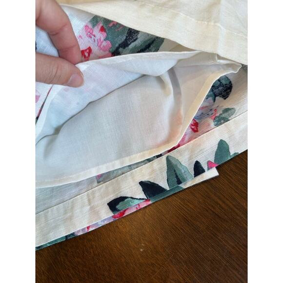 Joules Floral Linen Shift Dress Women 16 Beach Cruise Spring Easter Summer Stain - Picture 9 of 14